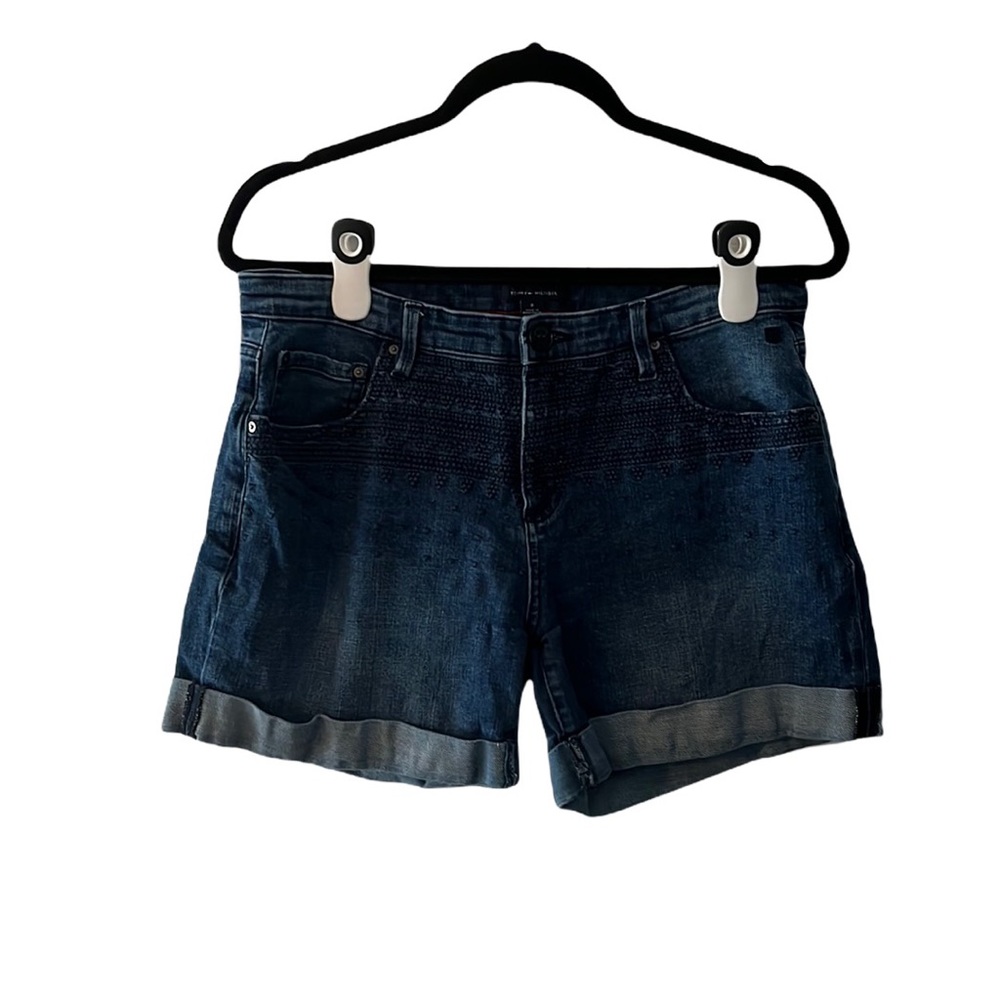 Tommy Hilfiger embroidered denim shorts